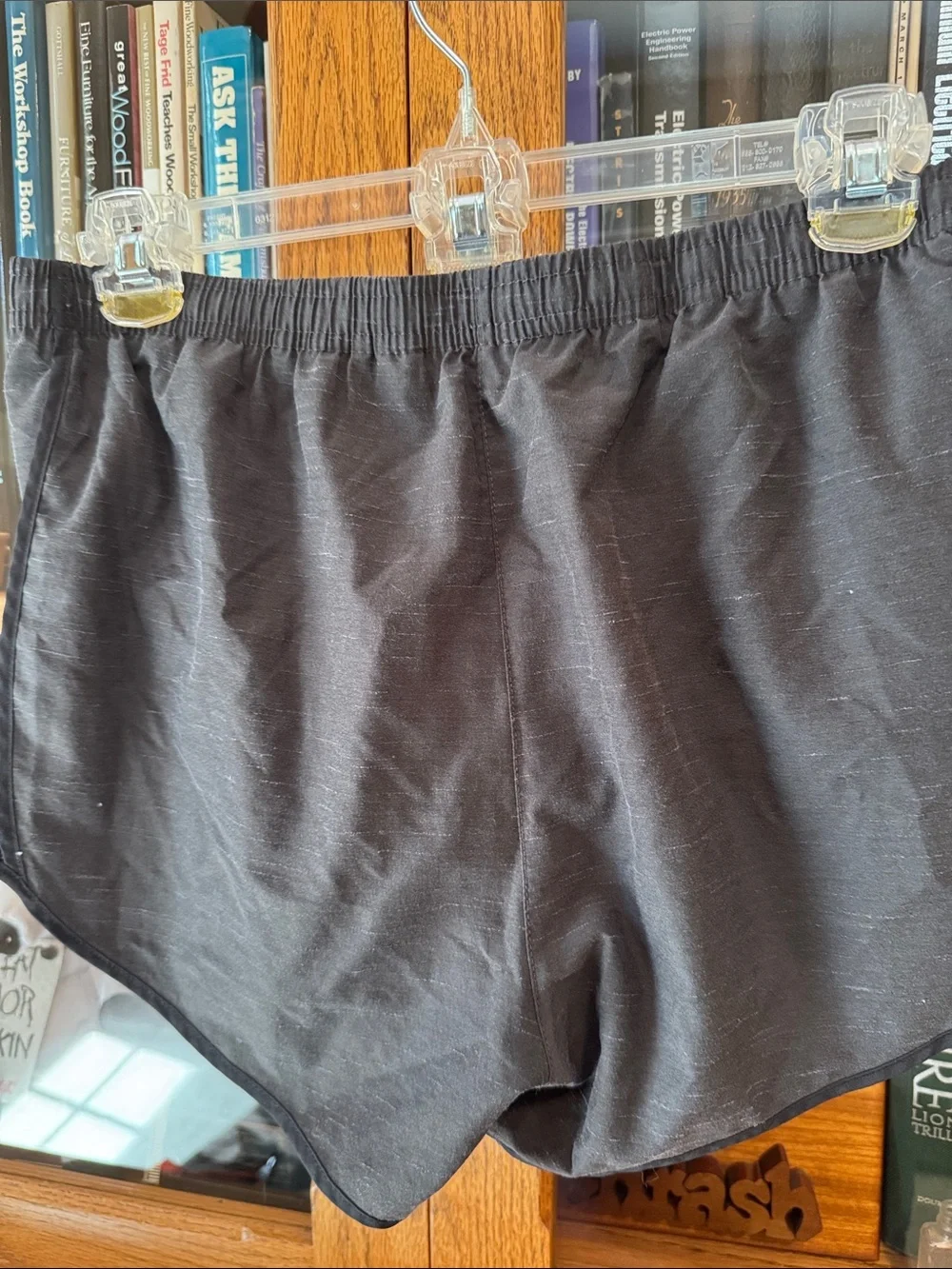 Nike Black Running Shorts with White Swoosh